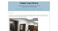 Desktop Screenshot of casperloglibrary.com