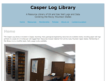 Tablet Screenshot of casperloglibrary.com